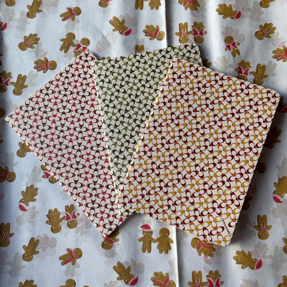 Coach Multicolor Patterned Notebook Trio - Picture 2 of 16